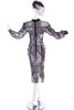 John Galliano Black & White Chiffon Dress FW2003 "Joan Crawford" Collection