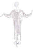 Faith Connection White Lace Silk Oversized Nightgown Dress