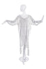 Faith Connection White Lace Silk Oversized Nightgown Dress