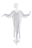 Faith Connection White Lace Silk Oversized Nightgown Dress