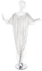 Faith Connection White Lace Silk Oversized Nightgown Dress
