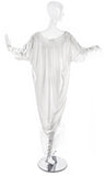 Faith Connection White Lace Silk Oversized Nightgown Dress