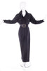 Yves Saint Laurent Rive Gauche Grey Flannel Wool Jumpsuit - BOUTIQUE PURCHASE PRICE