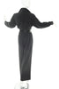 Yves Saint Laurent Rive Gauche Grey Flannel Wool Jumpsuit - BOUTIQUE PURCHASE PRICE