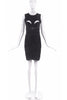 Marius Schwab Black Nylon Cut Out Dress