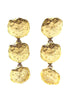 Sonia Rykiel Gold Chic Massive Gold Hammered Earrings #