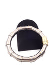Lanvin Silver Riveted Tubes Choker Necklace FW2014