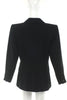 Saint Laurent Rive Gauche Black "Le Smoking" Tuxedo Suit with Couture Shoulder and Oversized Satin Lapel