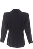 Saint Laurent Rive Gauche Black "Le Smoking" Tuxedo Suit with Couture Shoulder and Oversized Satin Lapel