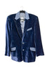 D&G by Dolce & Gabbana Midnight Blue Velvet Tuxedo Blazer Jacket