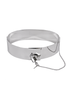 Dolce Gabbana Silver Metal Padlock Logo Set of 2 Bracelets Fall 2007
