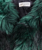 Dries Van Noten Emerald Green Faux Fur Coat