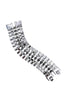 Eddie Borgo Silver Wide Chain Link Cone Studded Bracelet
