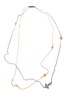 Eddie Borgo Gold and Silver Cross Spike Necklace Set