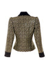 Givenchy Nouvelle Gold Zig Zag Velvet "Ziggy Stardust" Jacket