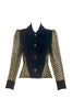 Givenchy Nouvelle Gold Zig Zag Velvet "Ziggy Stardust" Jacket