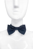 Lanvin Black Raw Edged Textured Bow Tie