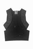 Givenchy Black Corset Halter Vest Harness Leather Shoulder Strap Knit Top