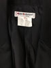 Saint Laurent Rive Gauche Black "Le Smoking" Tuxedo Suit with Couture Shoulder and Oversized Satin Lapel