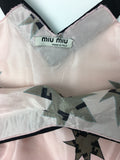 Miu Miu Pink Star Print "Freja" Dress Spring Summer 2006