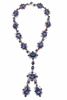 Armen Ra Purple Amethyst Crystal Long Necklace