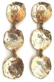 Sonia Rykiel Gold Chic Massive Gold Hammered Earrings #