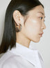 Mugler Silver Thorn Spike Hoop Earrings