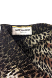 Saint Laurent Paris Gold Lurex Brocade Leopard Print Pencil Skirt SS2014 - BOUTIQUE PURCHASE PRICE