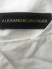 Alexandre Vauthier One Shoulder White Wrap Top with Bow and a Puff Sleeve SS2017 - BOUTIQUE PURCHASE PRICE
