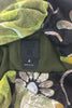 Anna Sui Green Lame and Black Sequin Floral Day Dress - BOUTIQUE PURCHASE PRICE