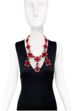 Armen Ra Ruby Red Crystal Necklace Set