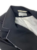 Ann Demeulemeester Black Fitted Blazer with White Piping - BOUTIQUE PURCHASE PRICE