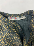 Saint Laurent Gold Speckled Rain Coat Blouson Jacket - Spring Summer 1981 Prêt-à-porter collection - BOUTIQUE PURCHASE PRICE