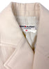 Saint Laurent Creme Pea Coat Blazer with Sphere Gold Buttons - BOUTIQUE PURCHASE PRICE