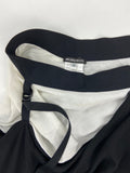 Ann Demeulemeester Black Side Drop Ruched Skirt - BOUTIQUE PURCHASE PRICE