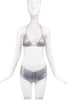 American Apparel Silver Metallic Bra Swim Bikini