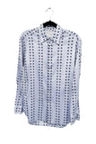Prada Light Blue Star Print Shirt Spring 2006 Runway