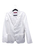 Sies Marjan White Heavy Satin Tuxedo Bianca Jagger Blazer