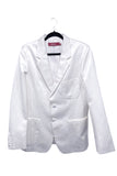 Sies Marjan White Heavy Satin Tuxedo Bianca Jagger Blazer