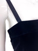 Yves Saint Laurent Luxurious Black Velvet & Satin Camisole