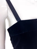 Yves Saint Laurent Luxurious Black Velvet & Satin Camisole
