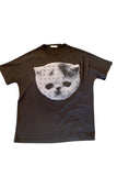 Shaun Samson Black Pussy Cat Spike T-shirt Top
