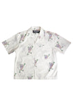 Jacquemus White Cotton Short Sleeve Button-Up with Flip-Flop Print FW2020*