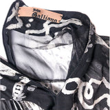 John Galliano Black & White Chiffon Dress FW2003 "Joan Crawford" Collection