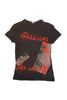 John Galliano Black and Red Paint "Lone Wolf" T-Shirt SS2001