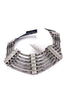 Lanvin Dedale Silver Crystal Art Deco Collar Necklace Runway Spring Summer 2013