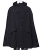 Les Hommes Black Nylon Utility Cape with Hood Pre-Fall 2020