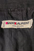 Saint Laurent Black Linen Ballon Short Sleeve Jacket / Blouse