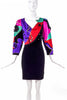 Louis Féraud Multi Color Patchwork Dress with Star Beading