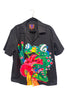 Heavn x Marc Jacobs Black Button-Up Short Sleeve shirt with Painted Frog Print